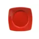 CAC China R-SQ6-R Clinton Plate – 6-7/8" Square, Red Ceramic, Dishwasher, Oven Safe – 1 Dozen 1 image