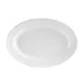 CAC China RCN-39 Oval Porcelain Platter 8-1/2" L x 6" W x 3/4" H, Super White, Rolled Edge - Dozen 1 image