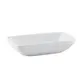 CAC China RCN-D6 10 Oz Rectangular Porcelain Dish, 6-1/2" L x 4" W x 1-1/2" H, Super White - Dozen 1 image