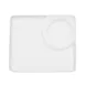 CAC China RCN-P9 Specialty Plate, 9" x 9" x 1/2", Square, 2-Comp, Porcelain, Super White – 1 Dozen 1 image