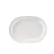 CAC China RCN-RP82 Platter 12-1/2" L x 9" W x 1" H Oblong Porcelain White Dishwasher Safe - Dozen 1 image