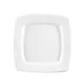 CAC China RCN-S21Q Clinton Plate, 11-7/8" x 11-7/8" x 1-1/4" Square Porcelain White Safe - Dozen 1 image