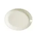 CAC China REC-13C Oval Platter, 11-1/2" L x 9-1/4" W x 1-1/2" H, White Ceramic, Safe - Dozen 1 image