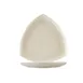 CAC China REC-CT16 - 10-1/2" x 10-1/2" x 1" Triangular Coupe Rim Stoneware Plate, White - Dozen 1 image