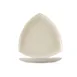CAC China REC-CT8 Triangular Plate, 8"L x 8"W x 7/8"H, Coupe Rim, Dishwasher Safe, White - Dozen 1 image