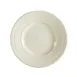 CAC China RID-6 Plate, 6-1/2" Dia x 7/8" H, Round, Embossed Rim, Stoneware, White - Dozen 1 image