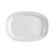 CAC China RSV-94 Roosevelt Platter, 14-1/2" L x 10" W Oblong Porcelain Embossed Rim, Safe - Dozen 1 image