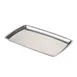 CACChina SBPL-11-RT Rectangular Stainless Steel China Platter 7.13"L x 11"W x .50"H 1 image