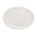 CACChina SC-14 Seville Platter, 12-5/8" L x 9-1/4" W x 1-1/2" H Ceramic White Scallop Edge - Dozen 1 image