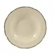 CAC China SC-3B Seville Soup Plate – 9" Dia, 10 oz., Round, Stoneware, Black Band/White – 1 Dozen 1 image
