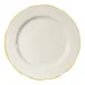CACChina SC-5G Seville Plate, 5-1/2" Dia. x 3/4" H, Scallop Edge, Gold Band White, Ceramic - Dozen 1 image