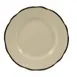 CAC China SC-8B Seville Plate – 9" Dia. x 1-1/8" H, Scallop Edge, Dishwasher, Black/White – 1 Dozen 1 image
