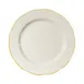 CACChina SC-8G Seville Plate, 9" Dia. x 1-1/8" H, Round Scalloped Edge, Gold Band Ceramic, 1 Dozen 1 image