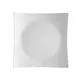 CAC China SHA-21 Sushia Plate, 12" L x 12" W x 2-1/4" H, Square Porcelain, White, Safe - Dozen 1 image