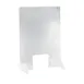 CACChina SHLD-3041 Self-Standing Shield, 30"W x 41"H Clear Acrylic with Cut-Out Window, BPA-Free, Sold as Set 1 image