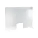 CAC China SHLD-4832 Self-Standing Shield, 48"W x 32"H Clear Acrylic with Cut-Out Window, BPA Free, Sold as Set 1 image