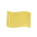 CAC China SOH-51-Y Soho Platter - 15-1/2" L x 10-1/2" W x 1-3/4" H, Yellow Wavy, Dishwasher Safe - Dozen 1 image