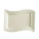 CAC China SOH-51 Soho Platter – 15-1/2" L x 10-1/2" W x 1-3/4" H Rect. White Ceramic - Dozen 1 image