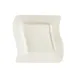 CAC China SOH-7 Soho Plate, 7-1/2" Square Wavy, American White Ceramic, Dishwasher Safe - Dozen 1 image