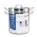 CAC China SPDB-20S 20-Qt Double Boiler, 11-3/4" x 11-3/8" Stainless, Induction Ready - Set 1 image