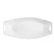 CACChina STU-61 Platter, 16" x 12" x 2-3/4" Oval Porcelain, Bone White, Handles, Safe - Dozen 1 image