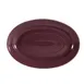 CAC China TG-12-PLM Platter 10-5/8" L × 7-3/4" W × 1-1/8" H, Porcelain, Plum, Dishwasher Safe-1 Dozen 1 image