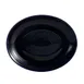 CAC China TG-14C-CBU Platter, 12-3/4" L x 10-1/4" W x 1-1/2" H, Coupe Rim, Cobalt Blue - Dozen 1 image