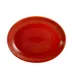 CACChina TG-14C-R Tango Platter 12-3/4" L x 10-1/4" W x 1-1/2" H Coupe Rim Porcelain Red - Dozen 1 image