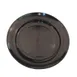 CAC China TG-6-BLK - Porcelain Plate 6-1/2" Dia. 7/8" H, Embossed Rim, Microwave Safe - Dozen 1 image
