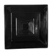 CACChina TG-B8-BLK Tango Bowl, 42 Oz., 8" L x 8" W x 2-3/8" H Embossed Porcelain Black - Dozen 1 image