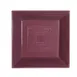 CAC China TG-B8-PLM Tango Bowl, 42oz, 8" x 8" x 2-3/8", Square, Embossed, Porcelain, Plum - Dozen 1 image