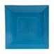 CAC China TG-SQ16-PCK Tango Plate, 10" Square Peacock Porcelain, Embossed, Dishwasher Safe - Dozen 1 image