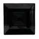 CACChina TG-SQ8-BLK Plate, 8"x8"x5/8", Embossed Rim, Porcelain Black, Dishwasher/Oven Safe - Dozen 1 image