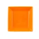 CACChina TG-SQ8-TNG Tango Plate – 8" x 8" x 5/8", Rim, Tangerine Porcelain, Dishwasher – 1 Dozen 1 image