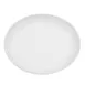 CAC China TGO-12C Tango Platter – 10-1/2" L x 8-3/8" W x 1-1/4" H, Oval, White Porcelain – 1 Dozen 1 image