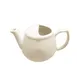 CAC China TPW-1-C1 Accessories Teapot, 15 Oz., 6-1/2"L x 4"W x 3-1/2"H, Porcelain, Bone White - Dozen 1 image