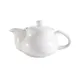 CAC China TPW-5 Teapot, 9 Oz., 6" L x 3-1/2" W x 3" H, Bone White Porcelain, Raised Lid - 1 Dozen 1 image