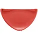 CAC China TRG-21-R Plate, 11-1/2" x 11-1/2" x 1-1/4", Triangular Ceramic, Red, Safe - Dozen 1 image