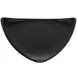 CAC China TRG-23-BLK Triangular Plate, 12-1/2" x 12-1/2" x 1-1/2", Black, Dishwasher Safe - Dozen 1 image