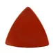 CAC China TRG-7-R Red Triangular Plate, 7" x 7" x 0.75", Ceramic, Dishwasher Safe - Dozen 1 image