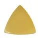 CAC China TRG-7-Y Festiware Plate, 7" x 7" x 3/4", Triangular, Flat Edge, Ceramic, Yellow - Dozen 1 image