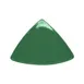 CACChina TRG-9-G Green Triangular Plate, 8-1/2"L x 8-1/2"W x 1"H, Flat Edge, Ceramic - Dozen 1 image