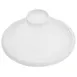 CAC China TRY-OV12 Oval Platter, 12" L x 9" W x 3/4" H, White Porcelain, 2‑Compartment - Dozen 1 image