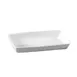 CAC China TSP-10 - 15-3/4" x 10-3/4" Porcelain Serving Platter, Embossed Rim, Dishwasher Safe 1 image