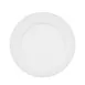 CAC China TST-20 Super White Porcelain Plate, 11" Dia x 1-1/4" H, Round Embossed Rim - Dozen 1 image