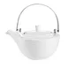 CAC China TST-TP Transitions Teapot, 32 Oz, 8"L x 6-1/2"W x 4-1/2"H, Porcelain, White, Lid - Dozen 1 image