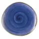 CACChina TUS-21-BLU Tucson Plate, 12¼" x 11½" Irregular Round Porcelain, Starry Night Blue - Dozen 1 image