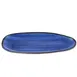 CAC China TUS-614-BLU Platter 13" x 6-1/2" Oval Porcelain Blue Dishwasher/Oven Safe - Dozen 1 image
