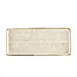 CAC China TUS-RT13-BGE Tucson Platter 12" L x 5-1/8" W x 1/2" H Rect Porc. Beige Curved Edge - Dozen 1 image