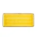 CAC China TUS-RT13-SFL Tucson Platter, 12" x 5-1/8" x 1/2" Porcelain Sunflower Glaze - Dozen 1 image